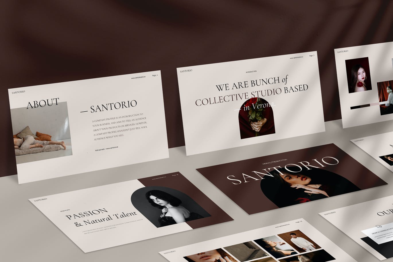 优雅时尚高端简约多用途的高品质powerpoint幻灯片演示模板（pptx）