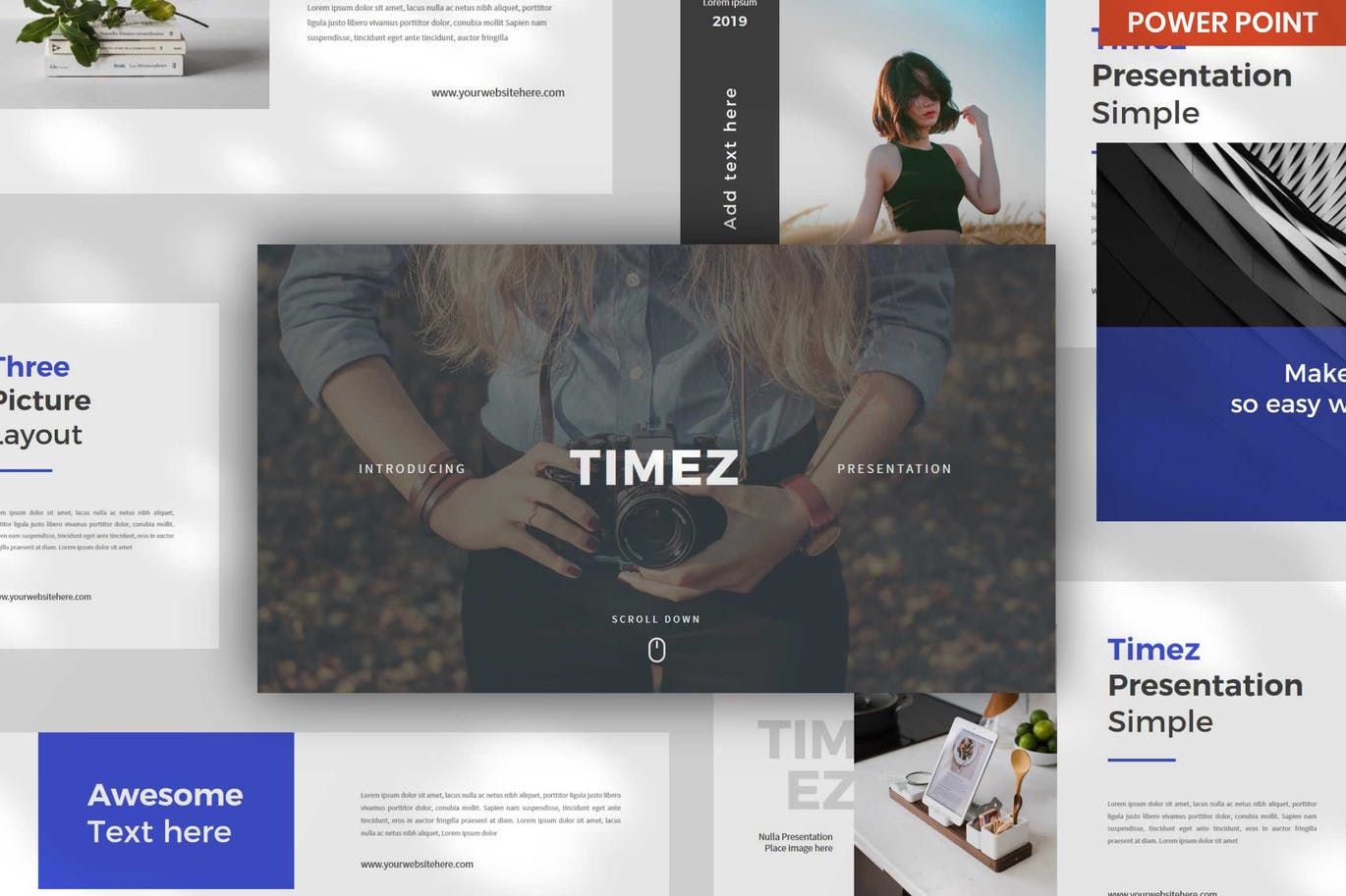 高端简约时尚多用途的大数据powerpoint幻灯片演示模板（pptx）