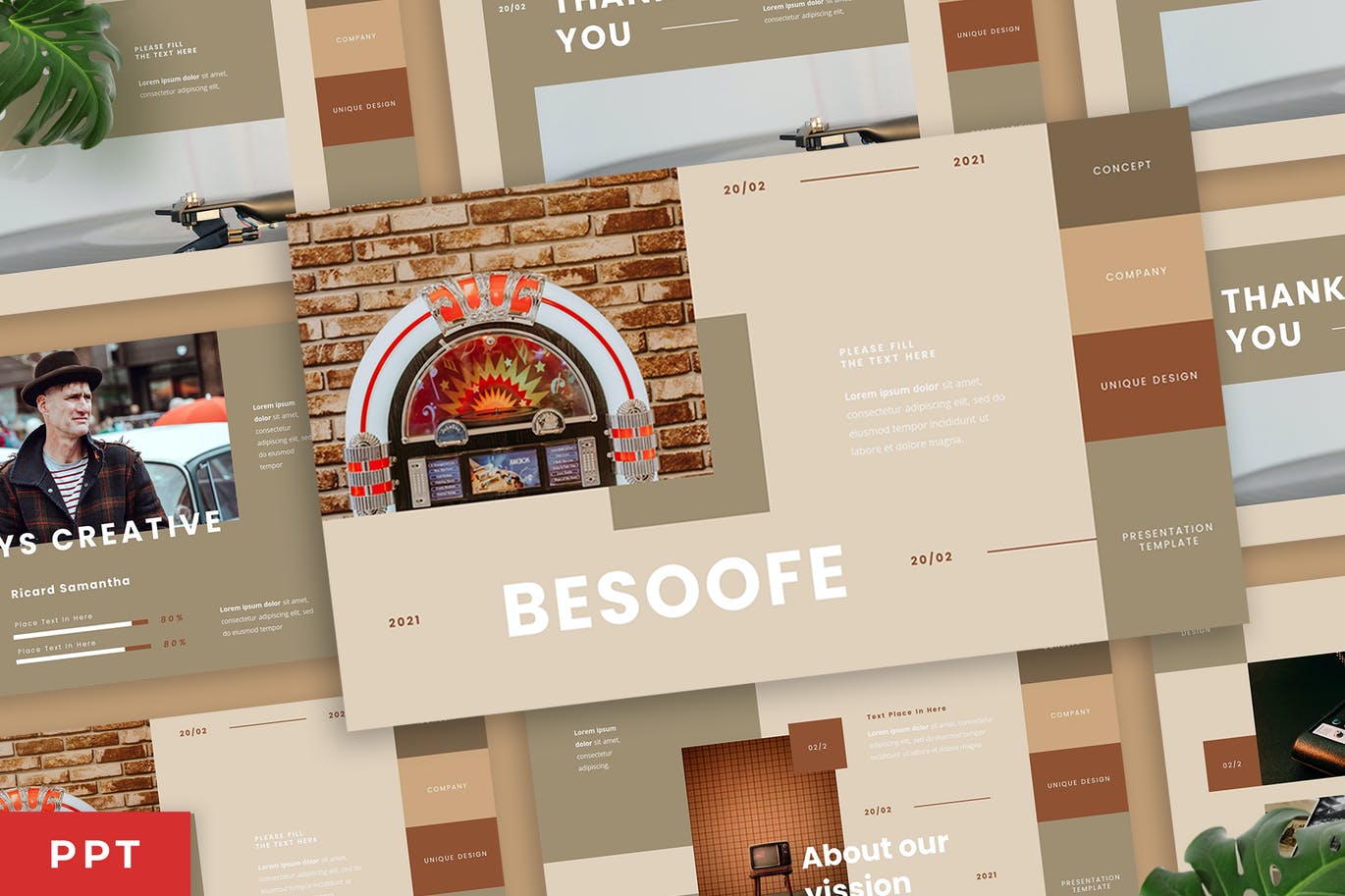 优雅时尚清新多用途的高品质简约powerpoint幻灯片演示模板（pptx）