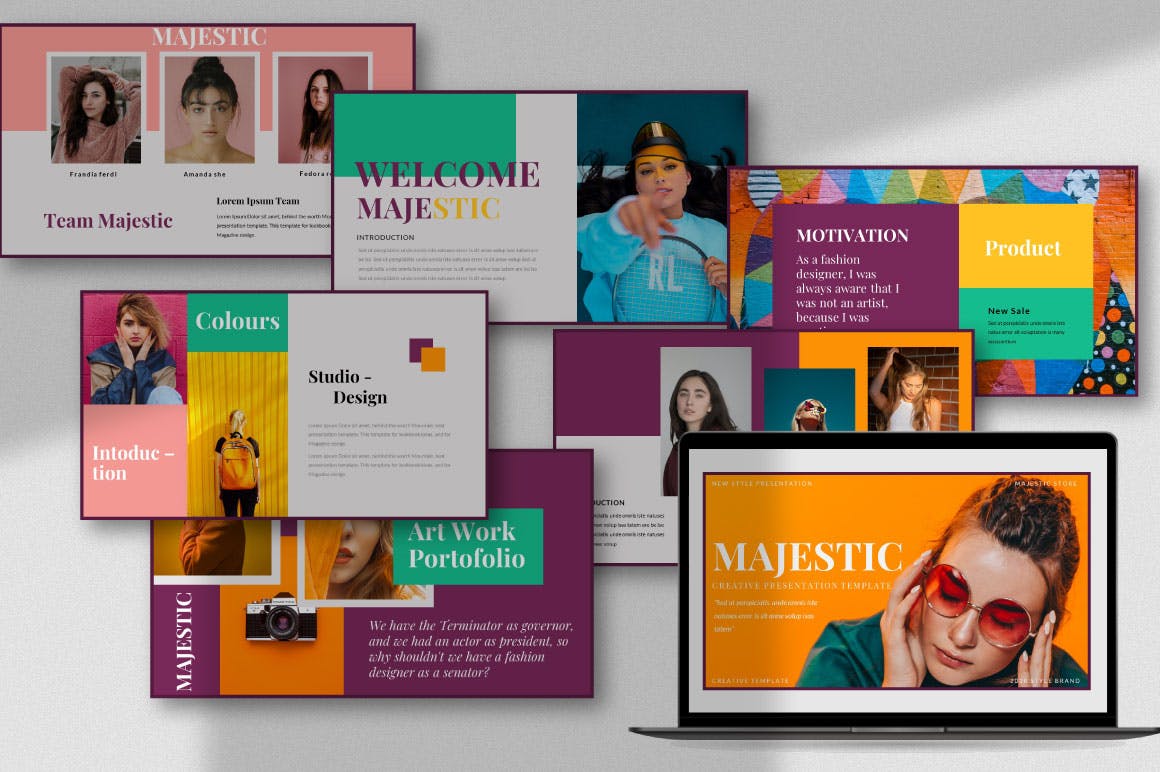 时尚的企业PPT模板（PPTX）