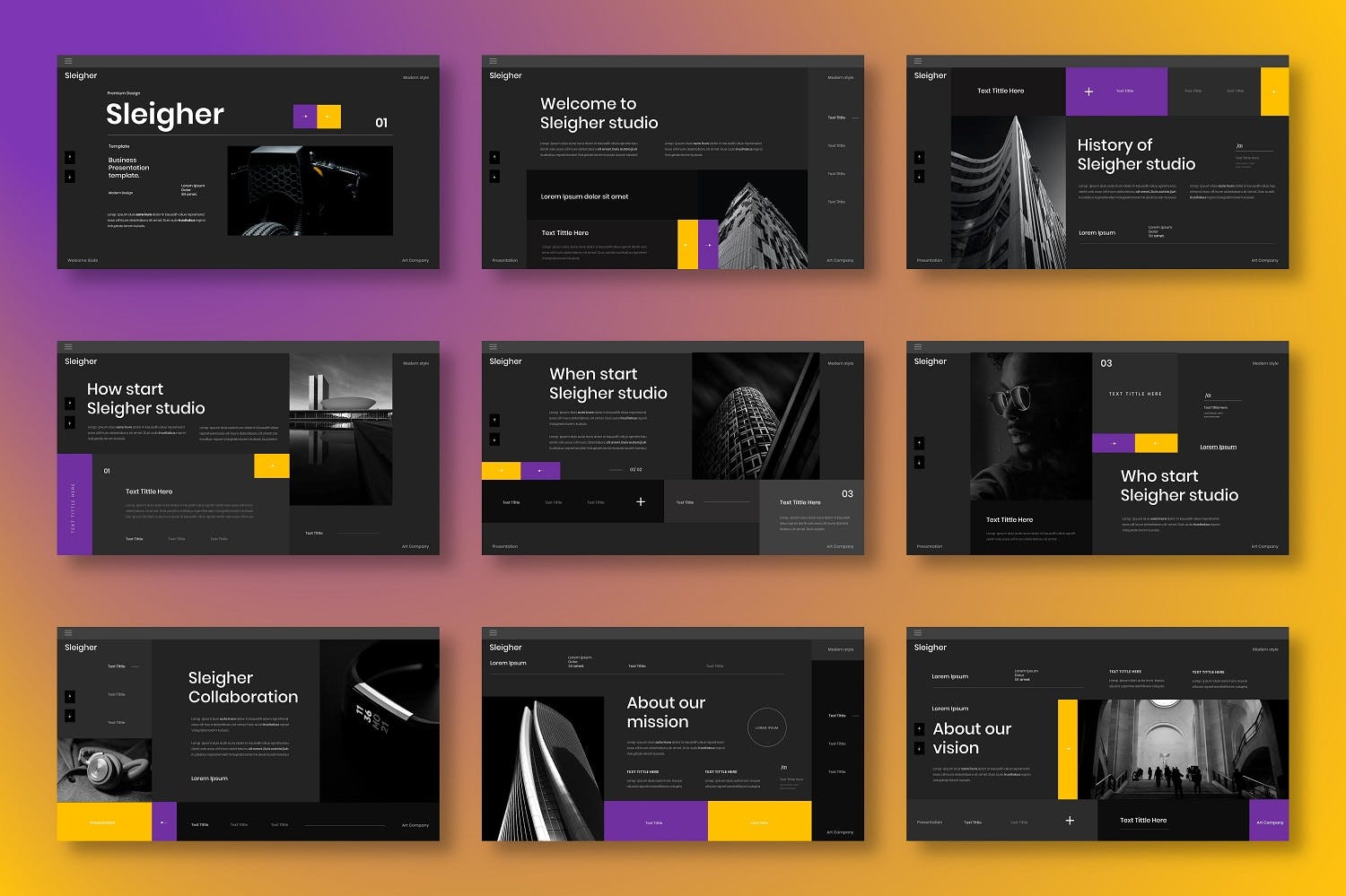 酷炫商业PPT模板（PPTX）