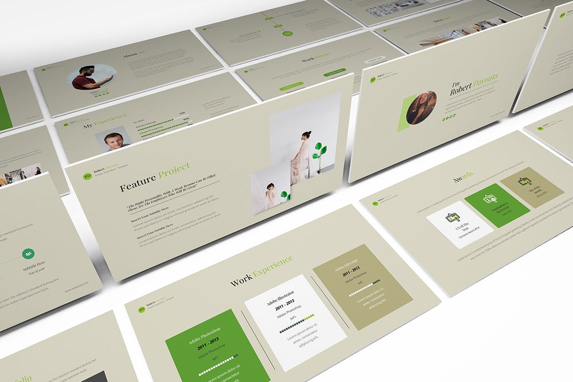 常用简历PPT模板（PPTX）