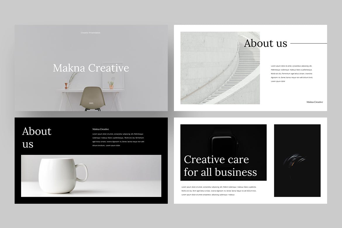 极简高端PPT模板下载（PPTX）