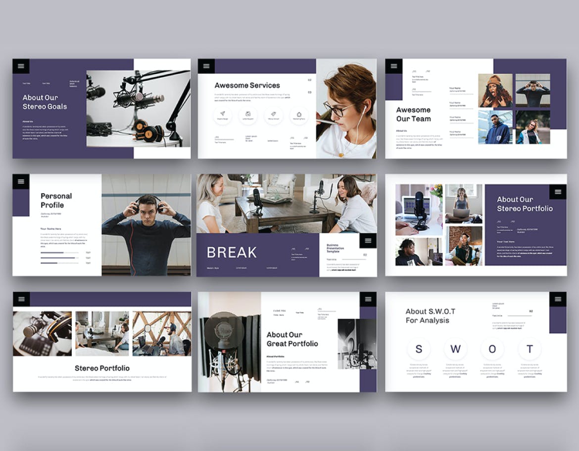 高端企业PPT模板下载（PPTX）