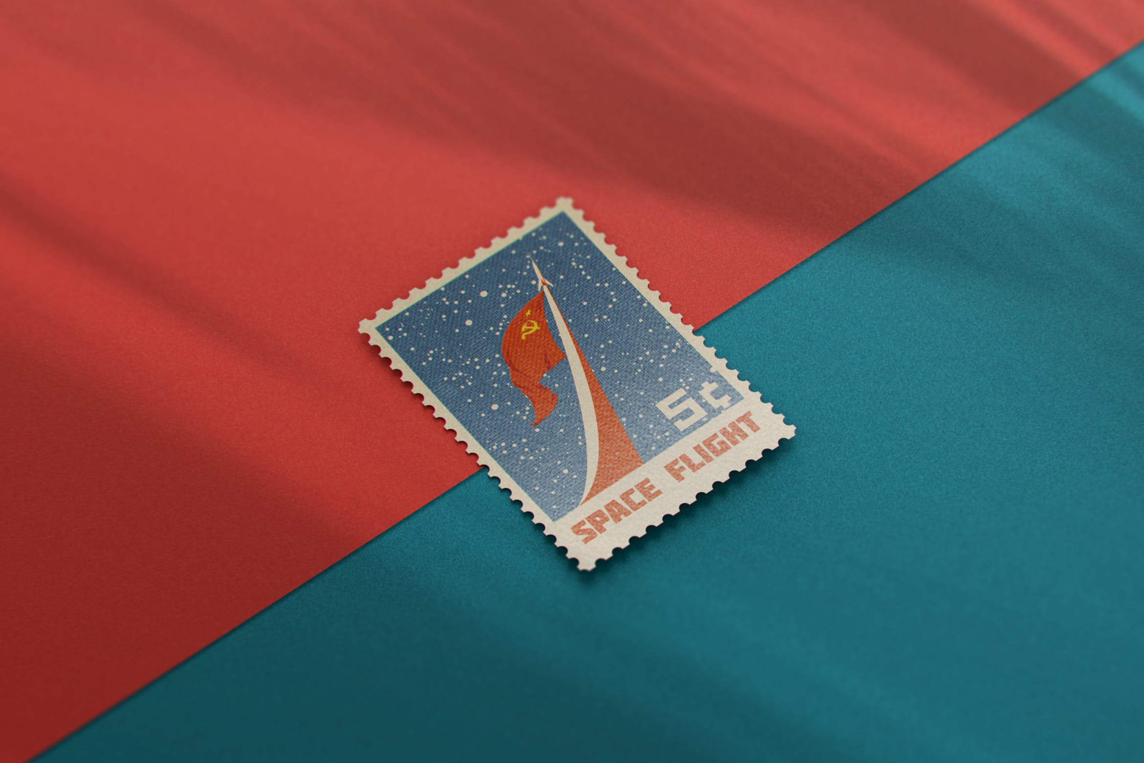复古邮票模板PSD样机素材下载V.1 Postage Stamp MockUp v1
