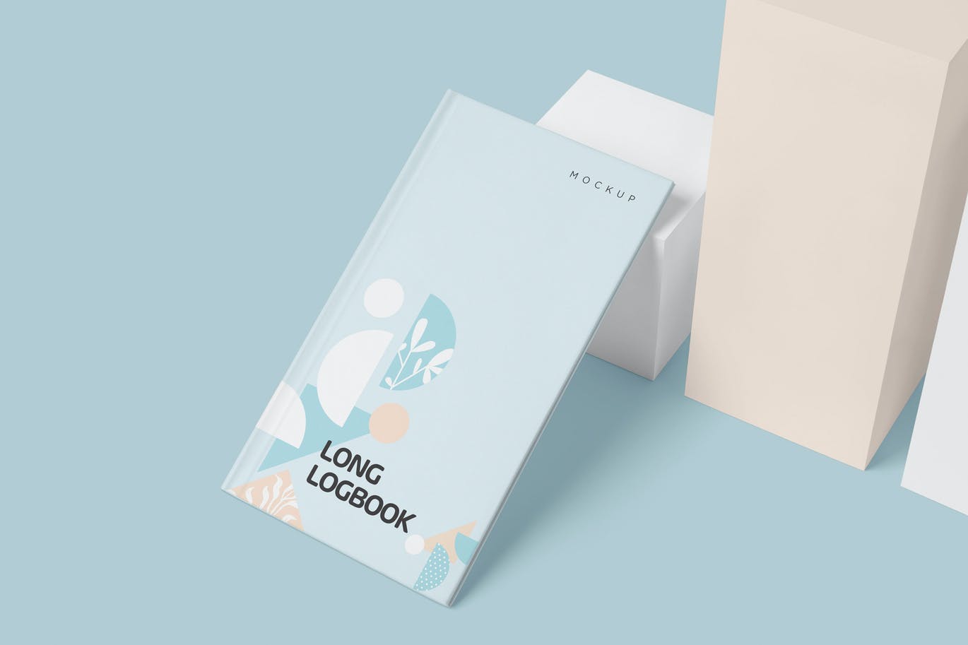 长矩形书籍图书设计效果图展示样机 Long Rectangle Book Mockups