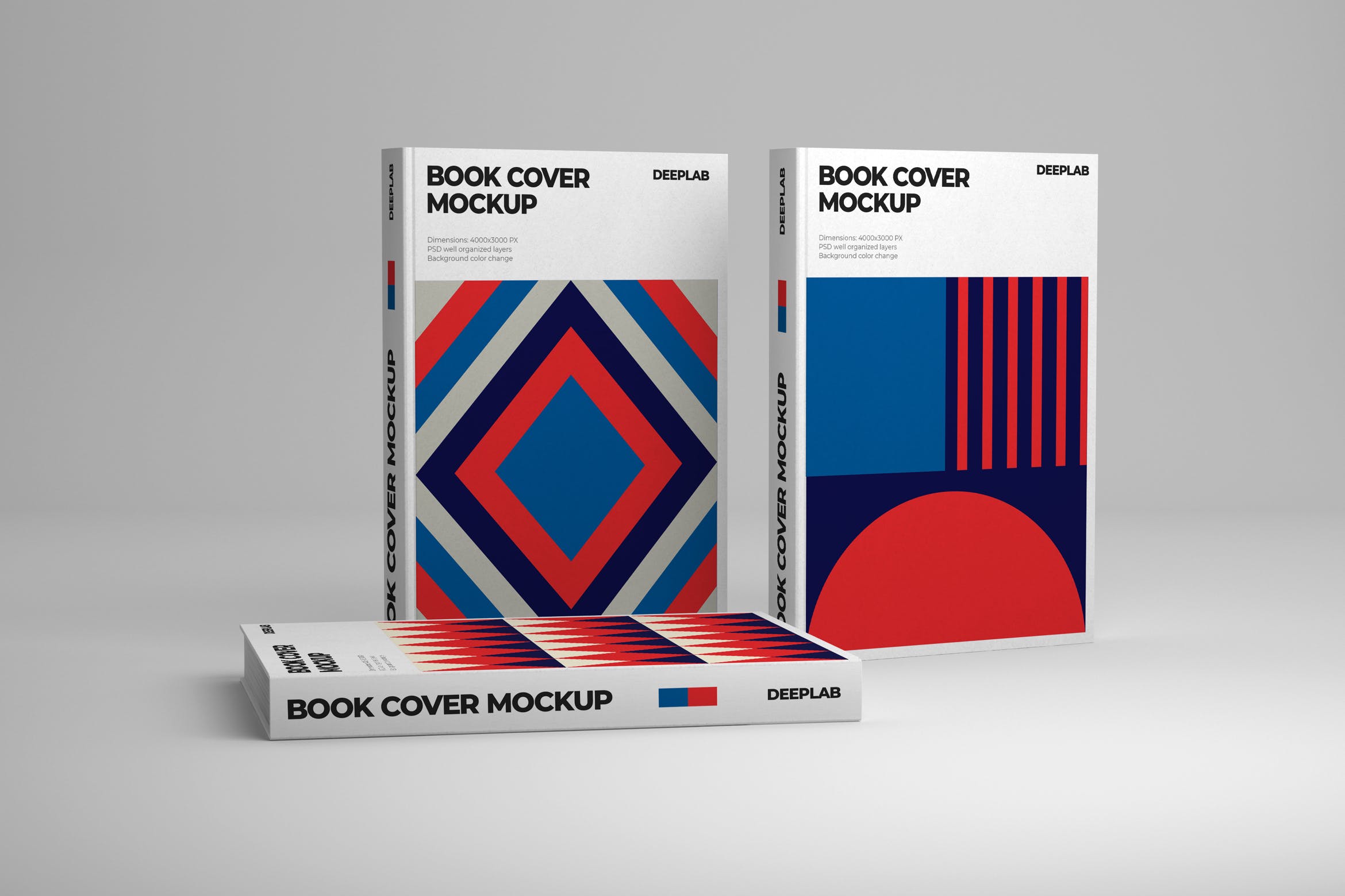 精装图书封面设计预览样机模板 Vertical Book Hardcover Mockup