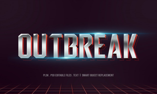 酷炫的3D文本特效样式[PSD]