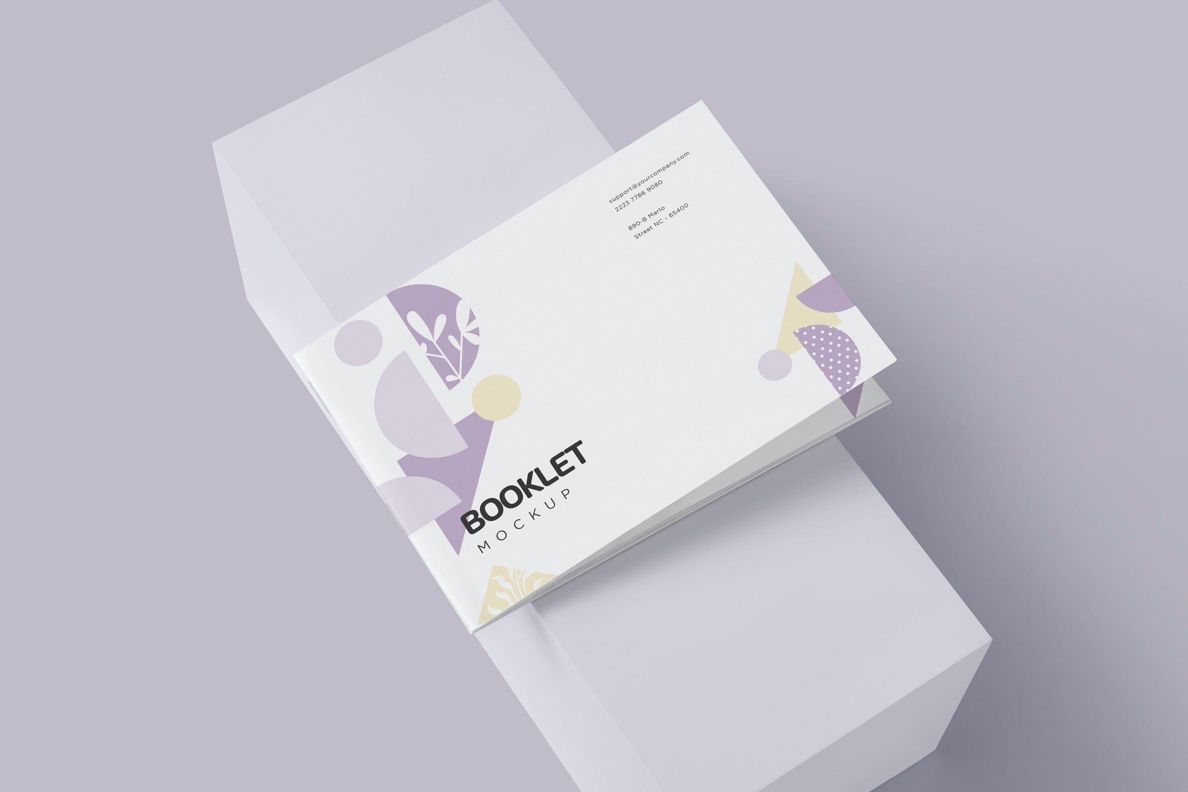 横版规格企业宣传册设计样机模板 Landscape Brochure Mockup Templates