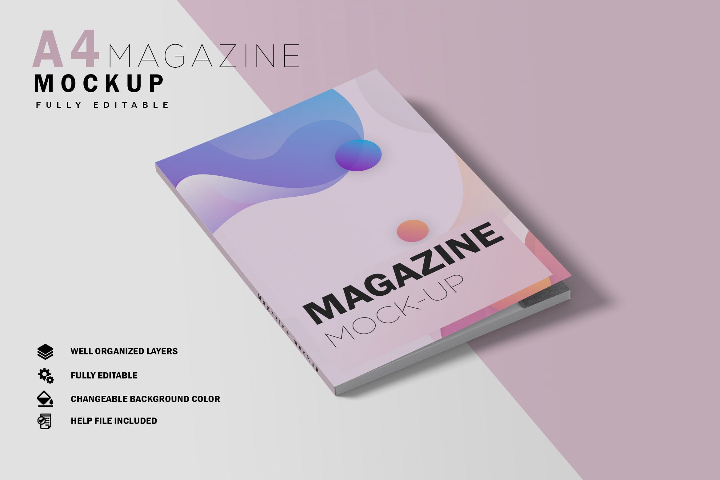 杂志封面设计样机模板素材v8 Closed Magazine Mockup V.8
