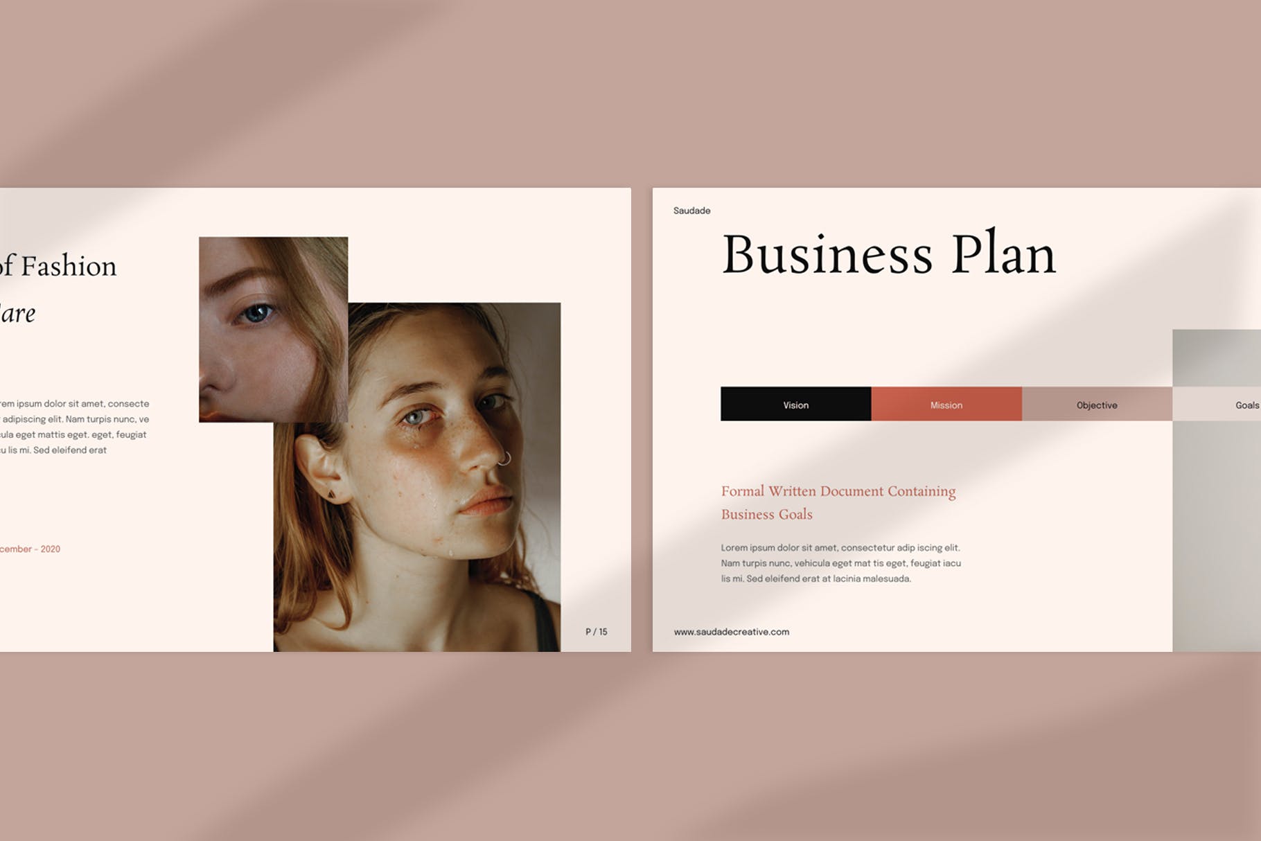 极简主义复古优雅PPT模板（PPTX）