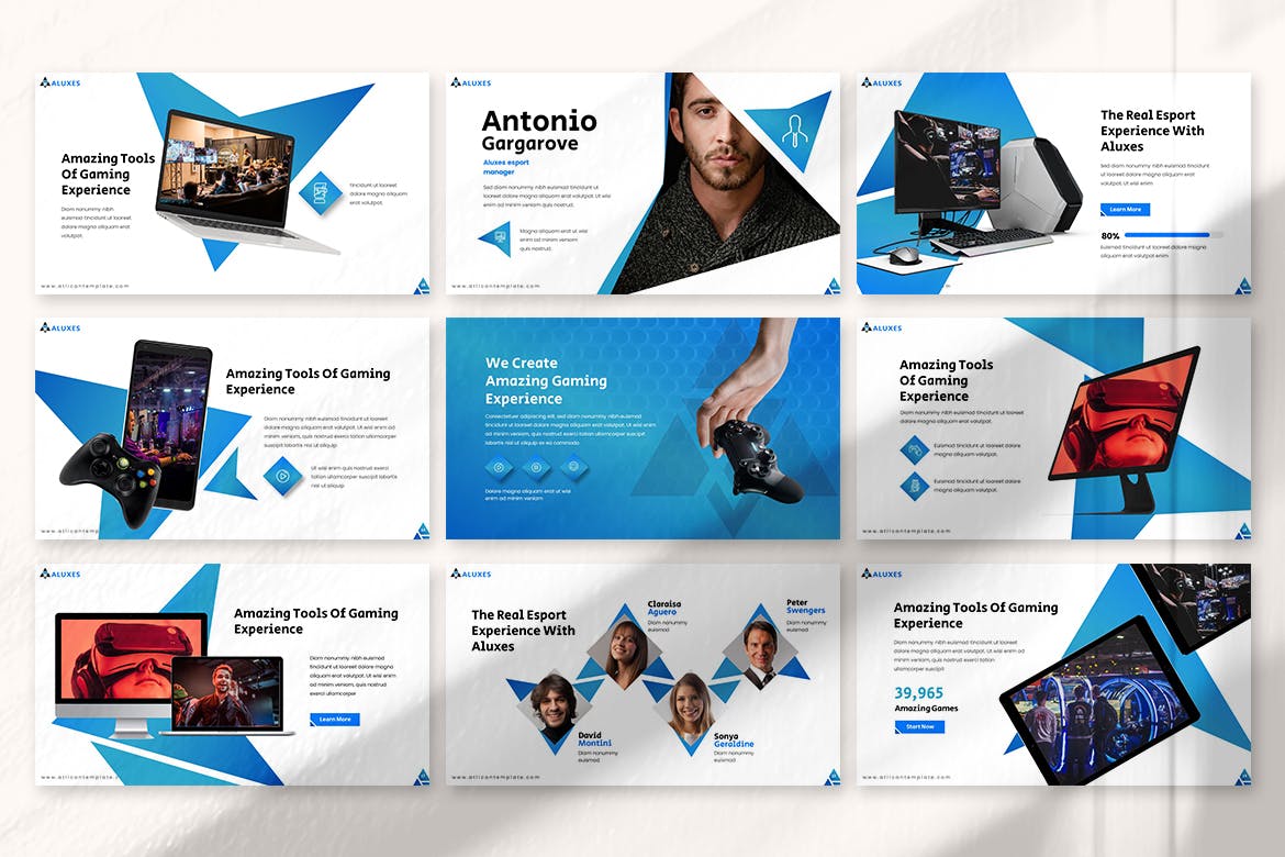 酷炫前卫风格的PPT模板（PPTX）