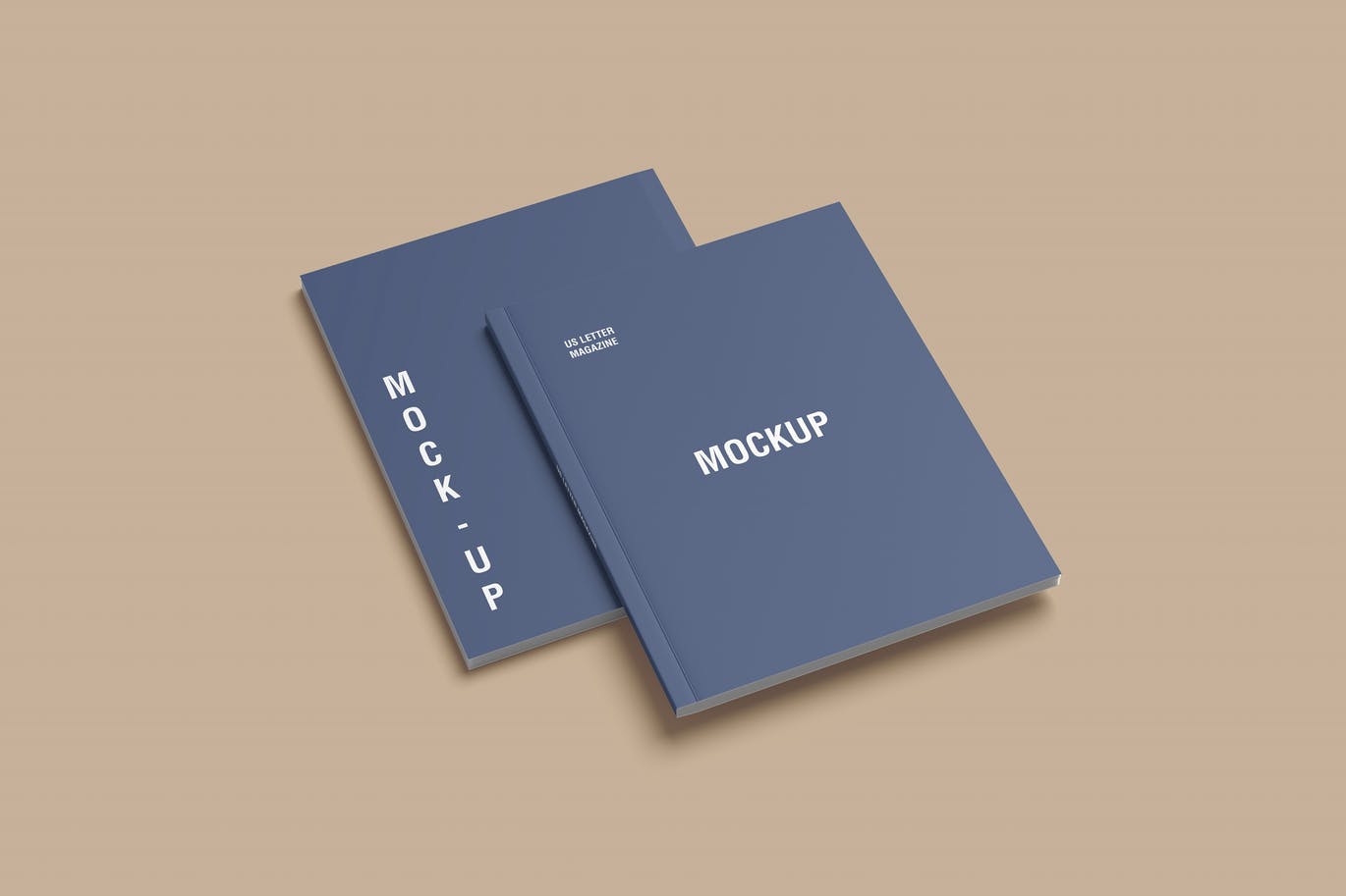 美国信纸杂志封面设计样机 US Letter Cover Magazine Mockup