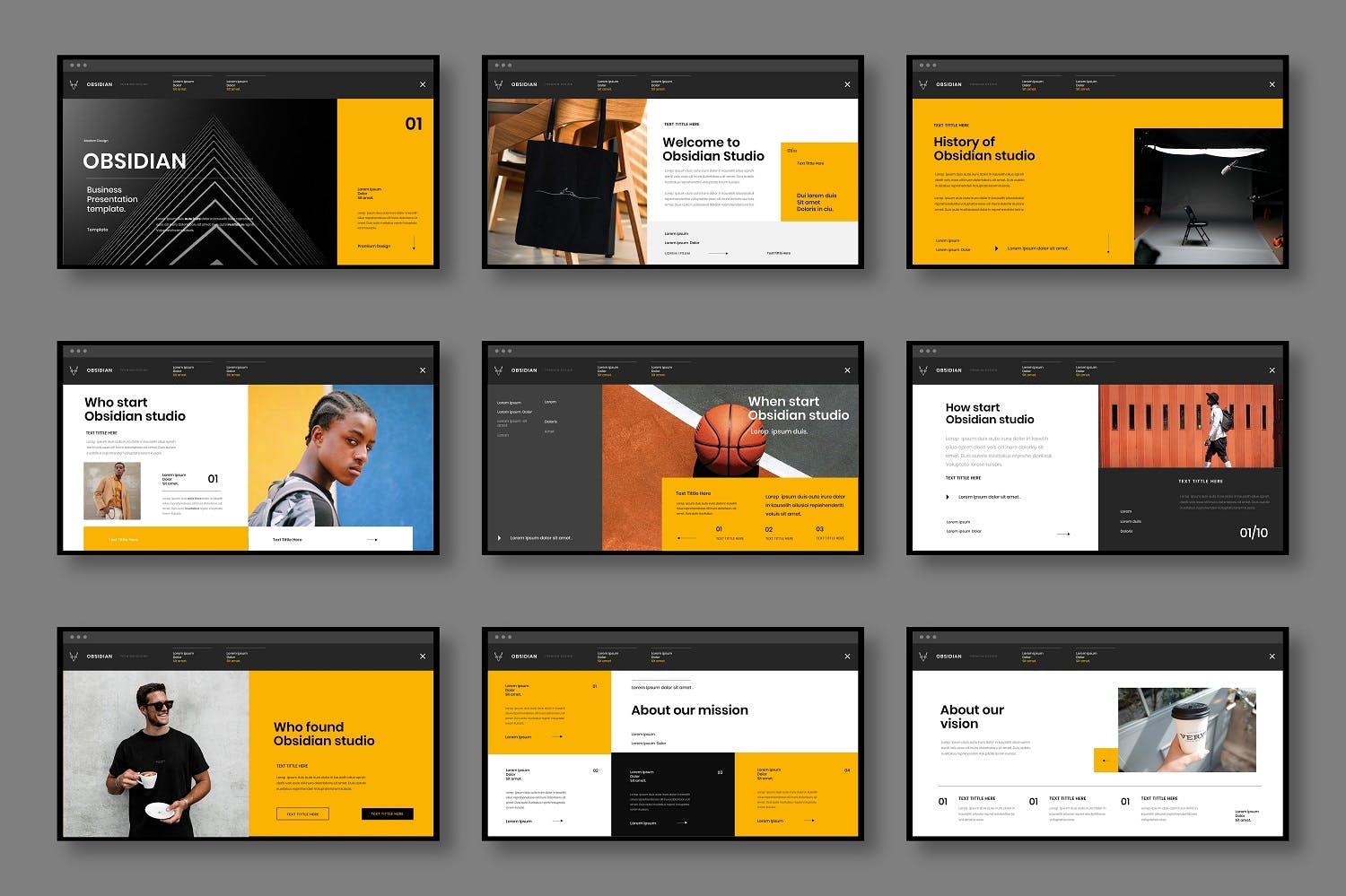 创意机构&公司PPT模板（PPTX）