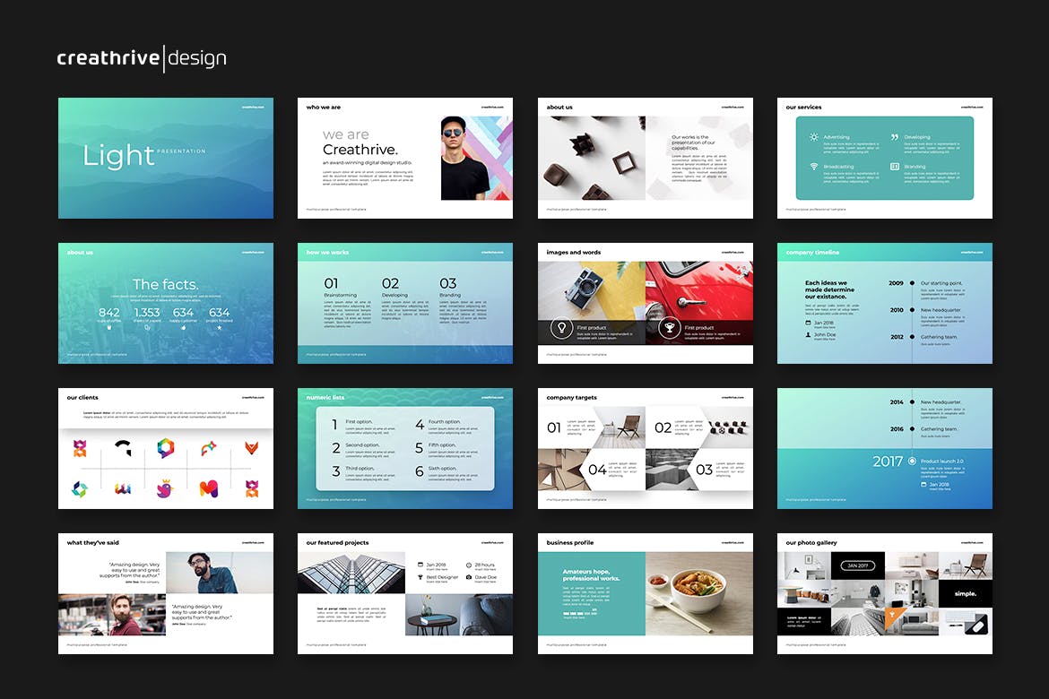 简单轻量级PPT设计模板（PPTX）