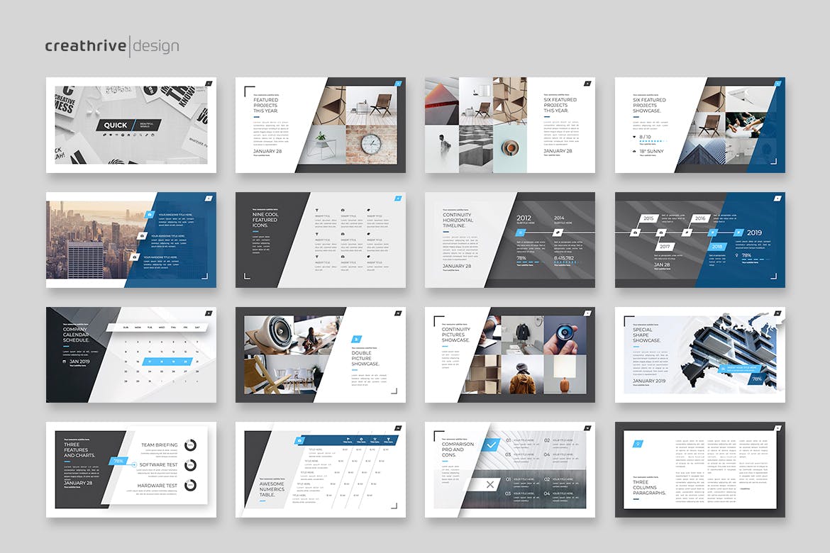 时尚的工作汇报PPT模板（PPTX）