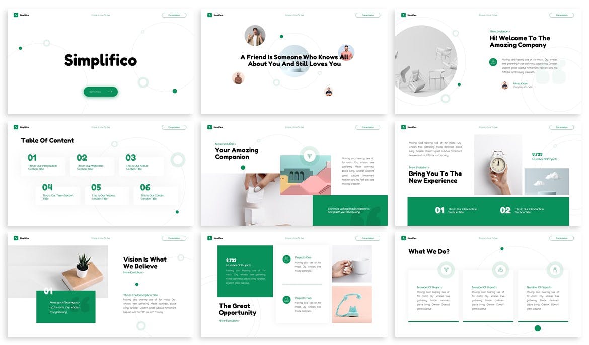 简约好用的专业大数据powerpoint幻灯片演示模板（pptx）