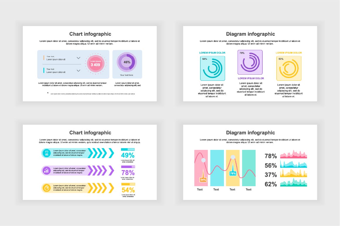 信息图形PPT大数据模板