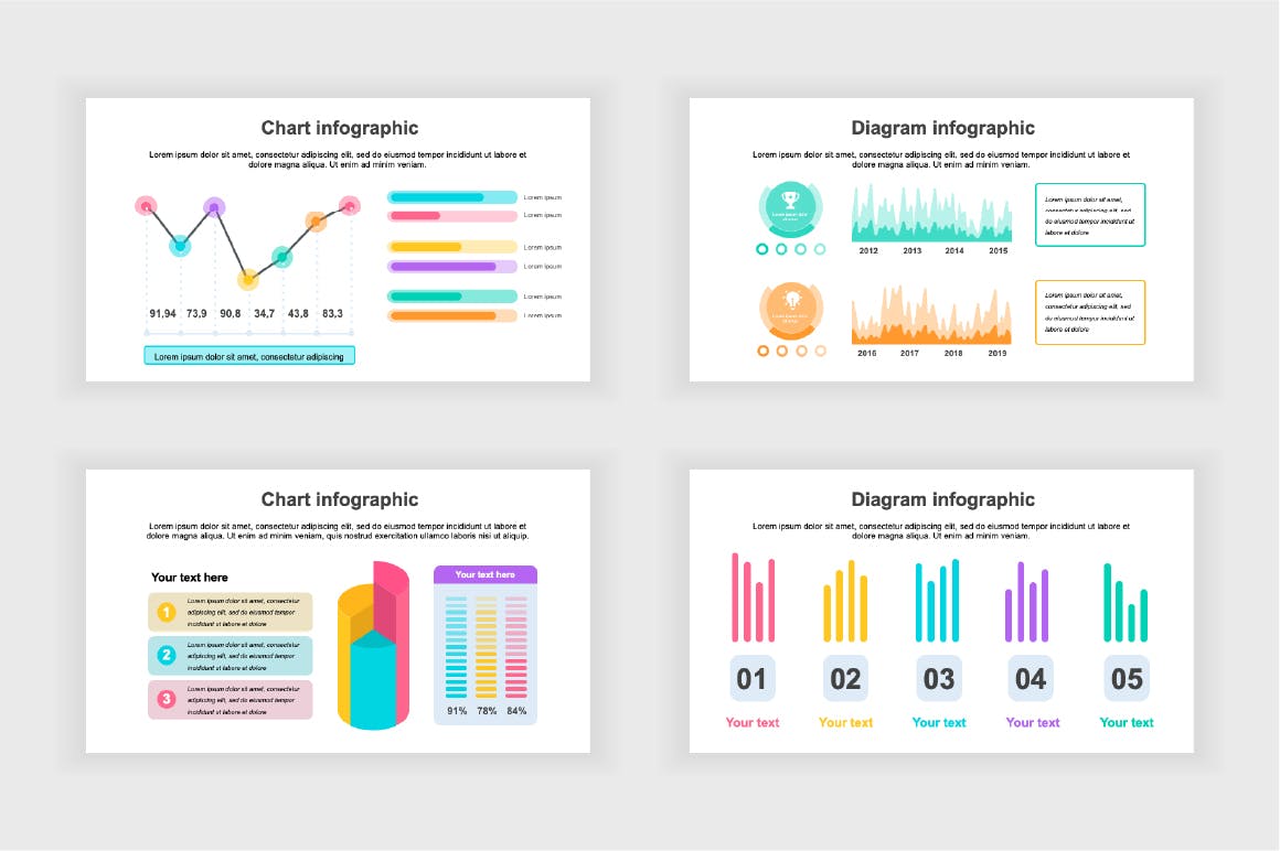 信息图形PPT大数据模板