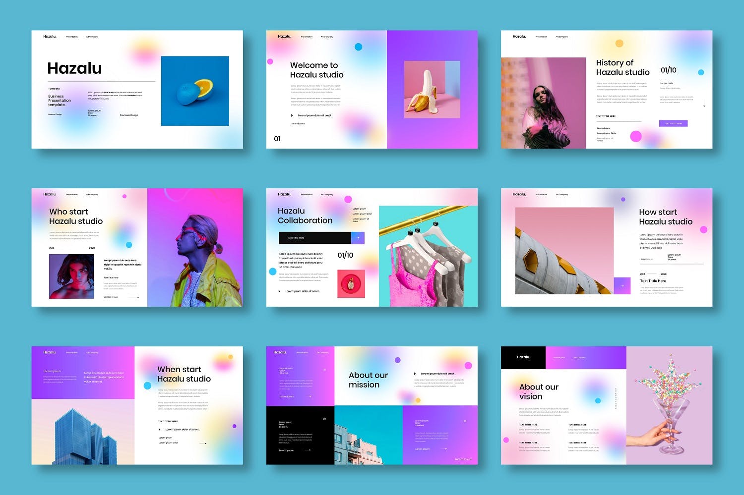 商务彩色PPT设计模板[PPTX]