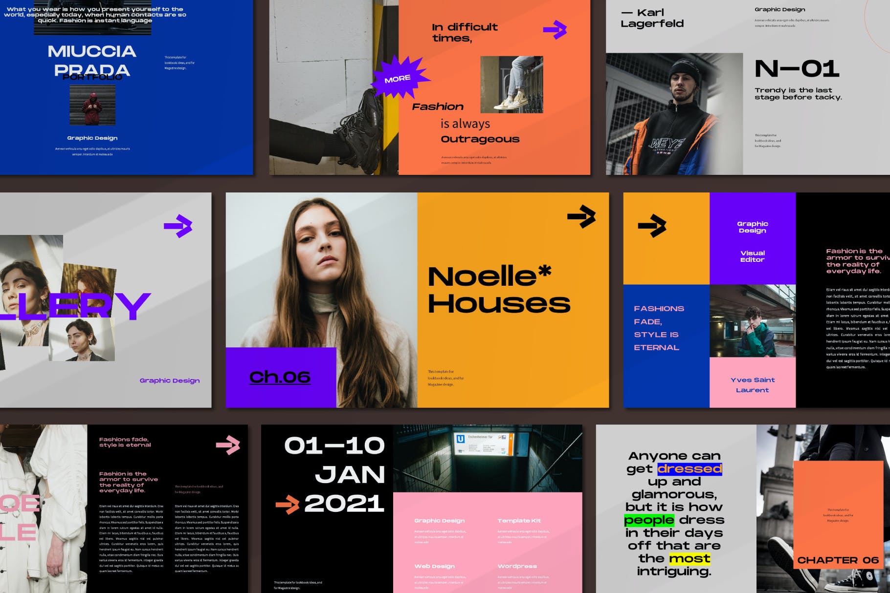 时尚大色块PPT模板（PPTX）