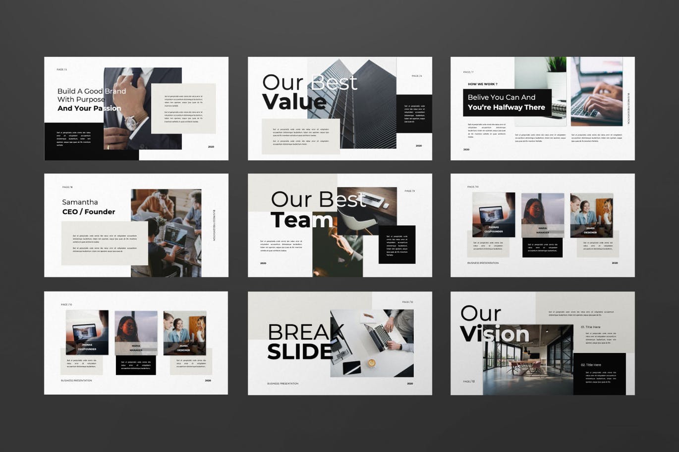 专业、超现代和独特的设计的PPT模板（PPT）