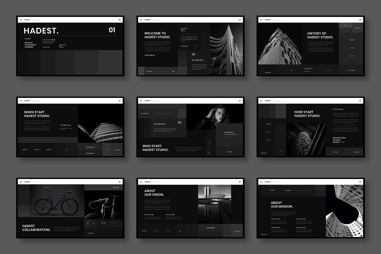 商务风酷炫PowerPoint模板[PPTX]