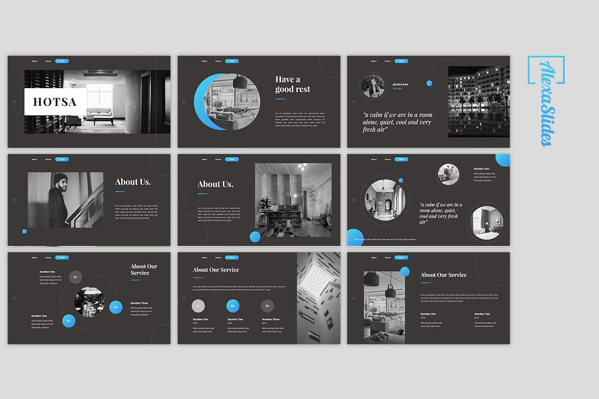 高端的酒店PPT模板（PPT）