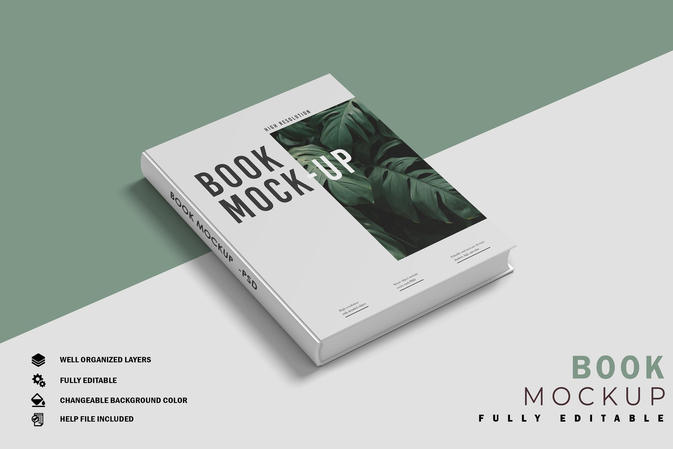 精装书籍图书封面设计效果样机模板v.6 Book Mockup V.6