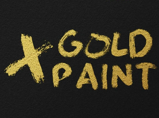 豪华金箔文字效果图层样式素材