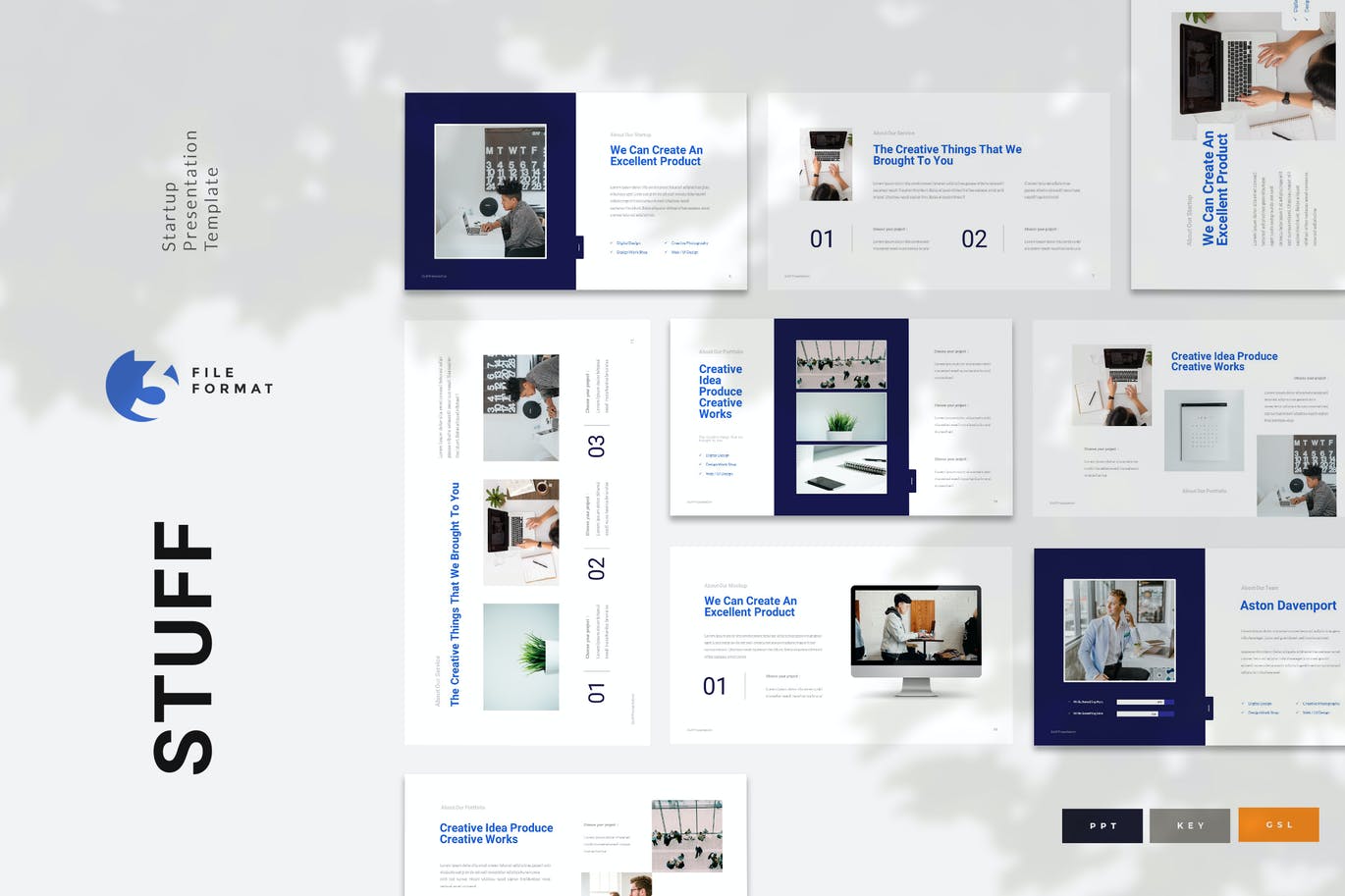 时尚高端简约清新多用途powerpoint幻灯片演示模板（pptx）