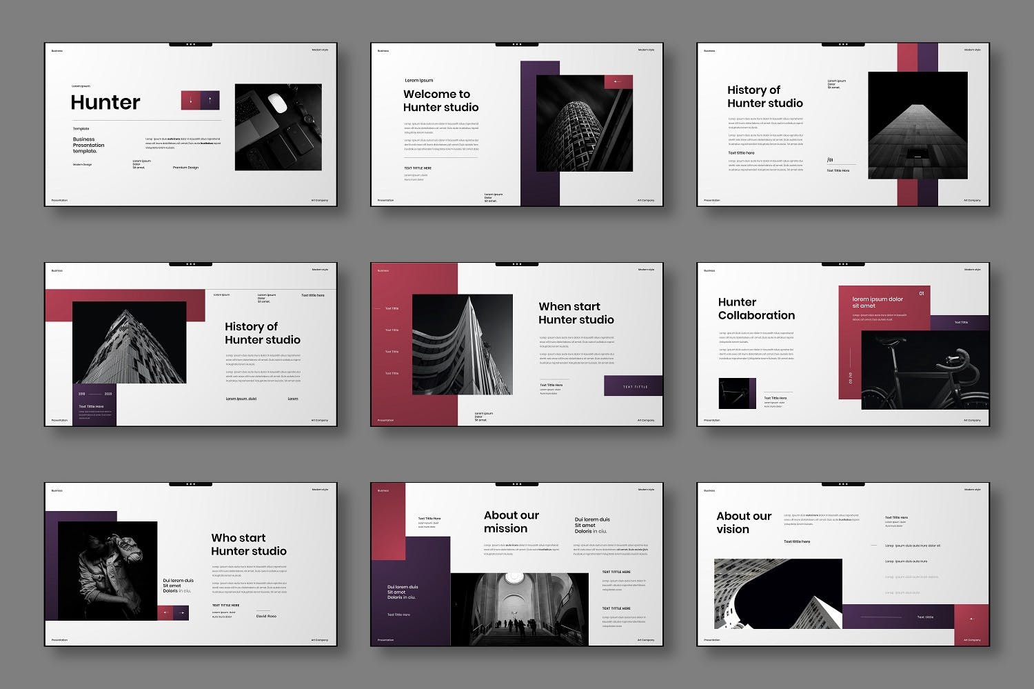 时尚极简主义PPT模板（PPTX）