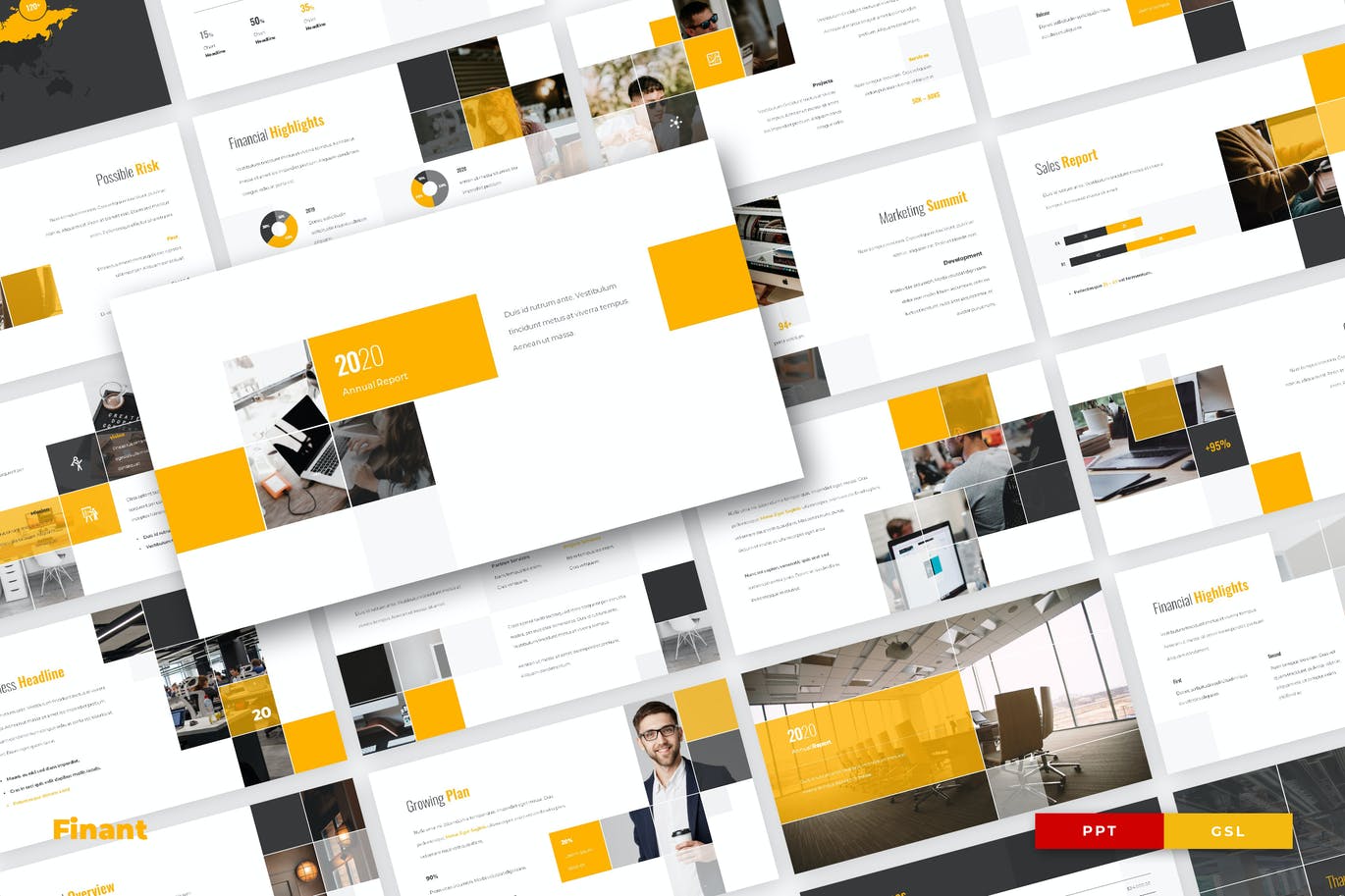 简约清新时尚powerpoint幻灯片演示模板（pptx）