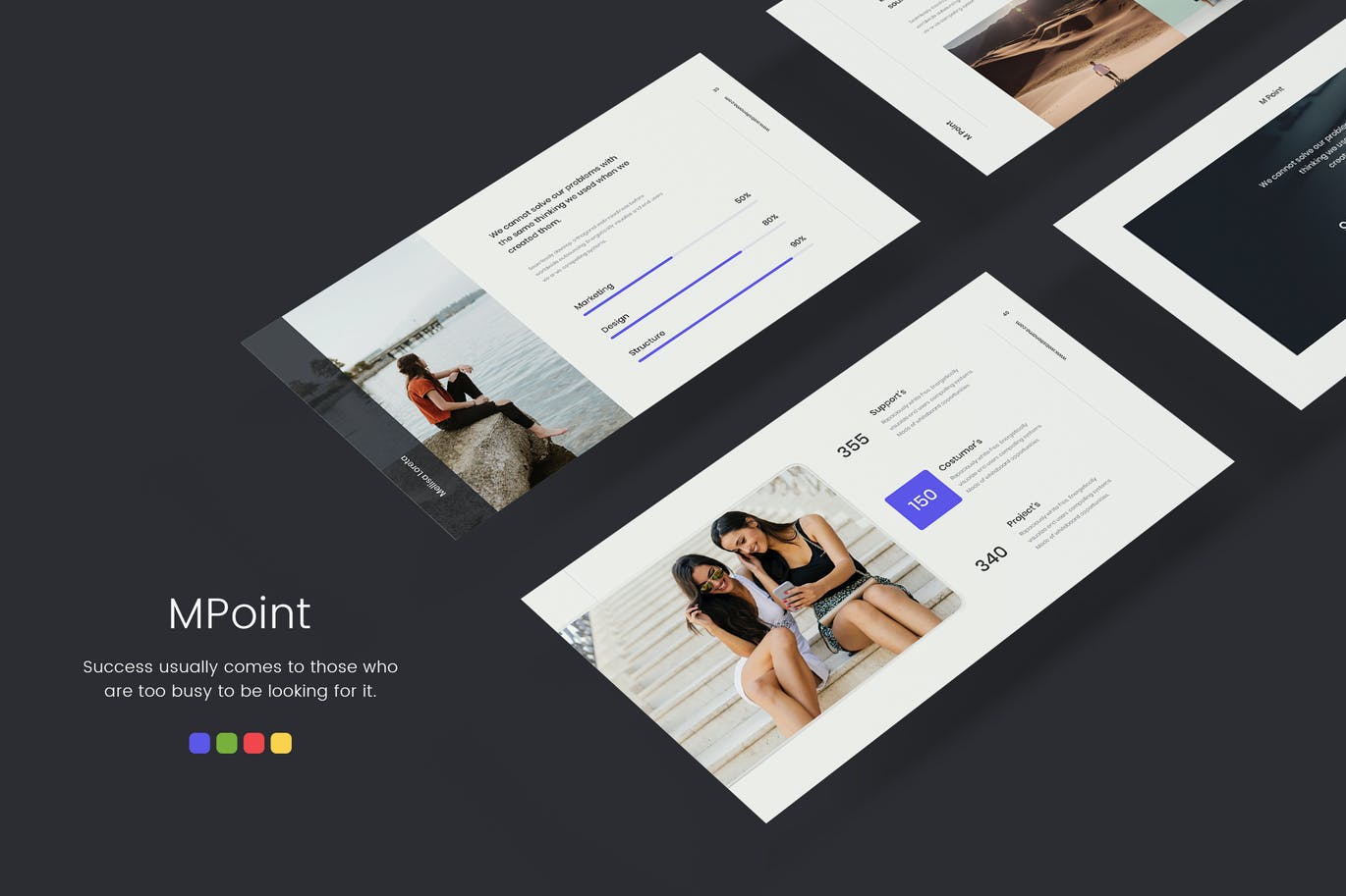 时尚高端简约多用途的高品质powerpoint幻灯片演示模板（pptx）