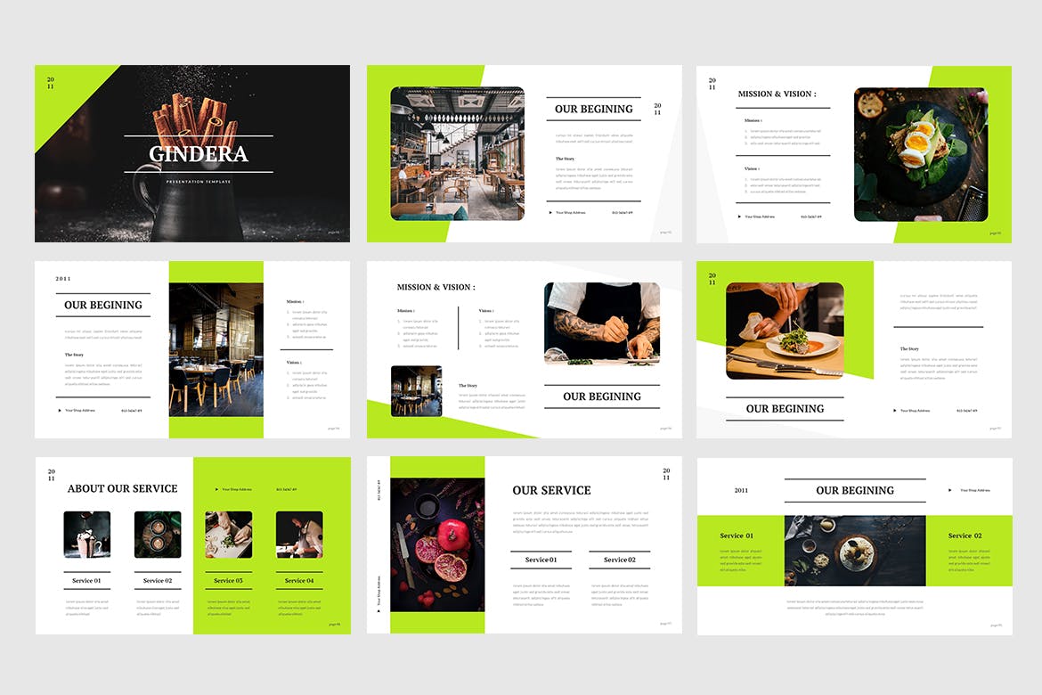 美食介绍相关PPT模板（PPTX,KEY）