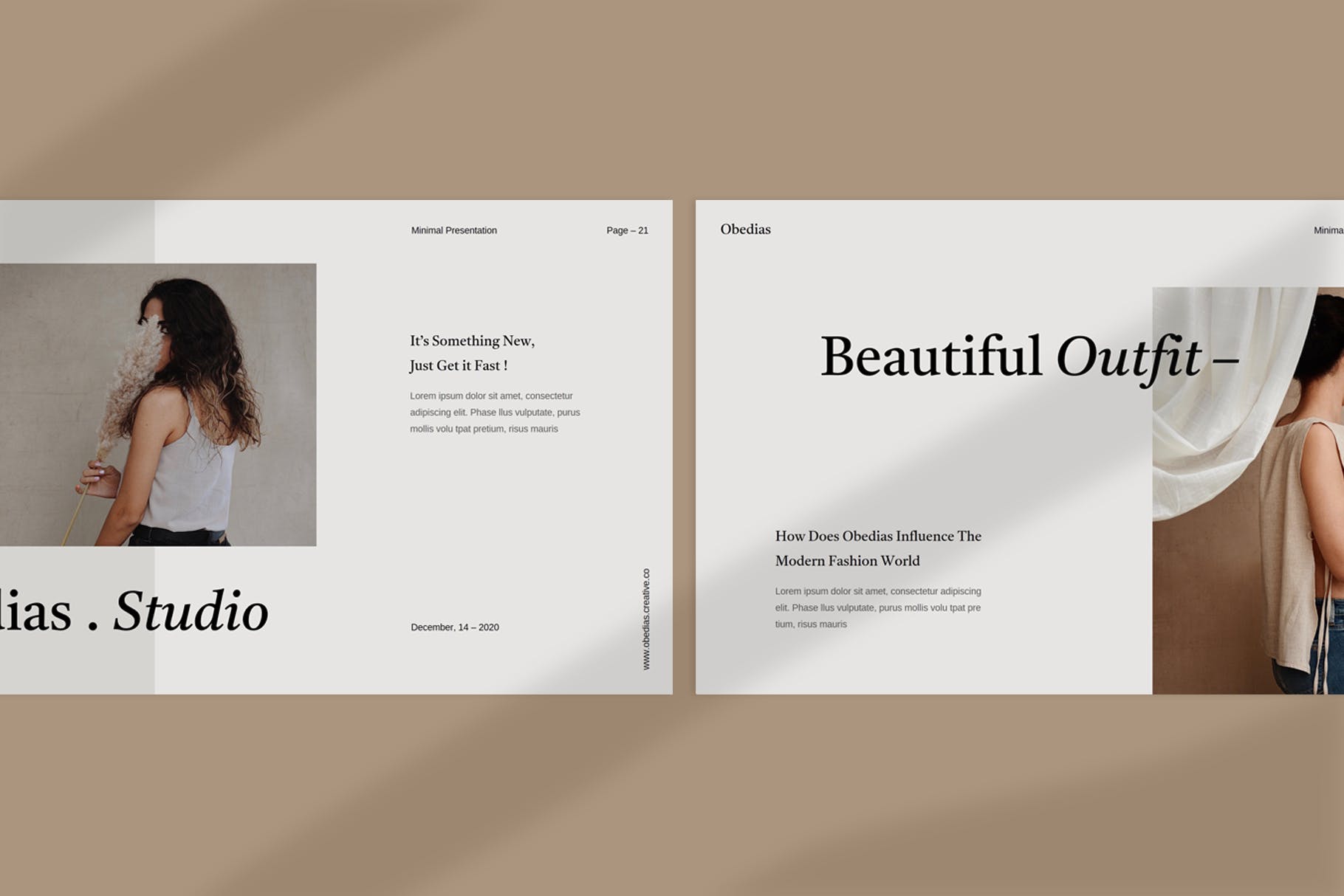 极简风格幻灯片设计模板[PPTX]