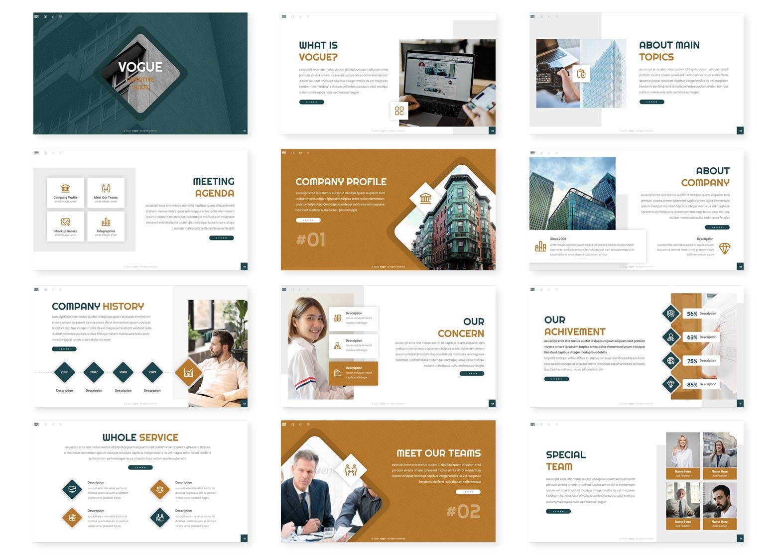 优秀时尚的PPT模板下载（PPTX,KEY）