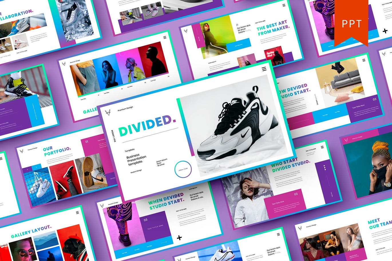 时尚高端绚丽多用途的高品质powerpoint幻灯片演示模板（pptx）