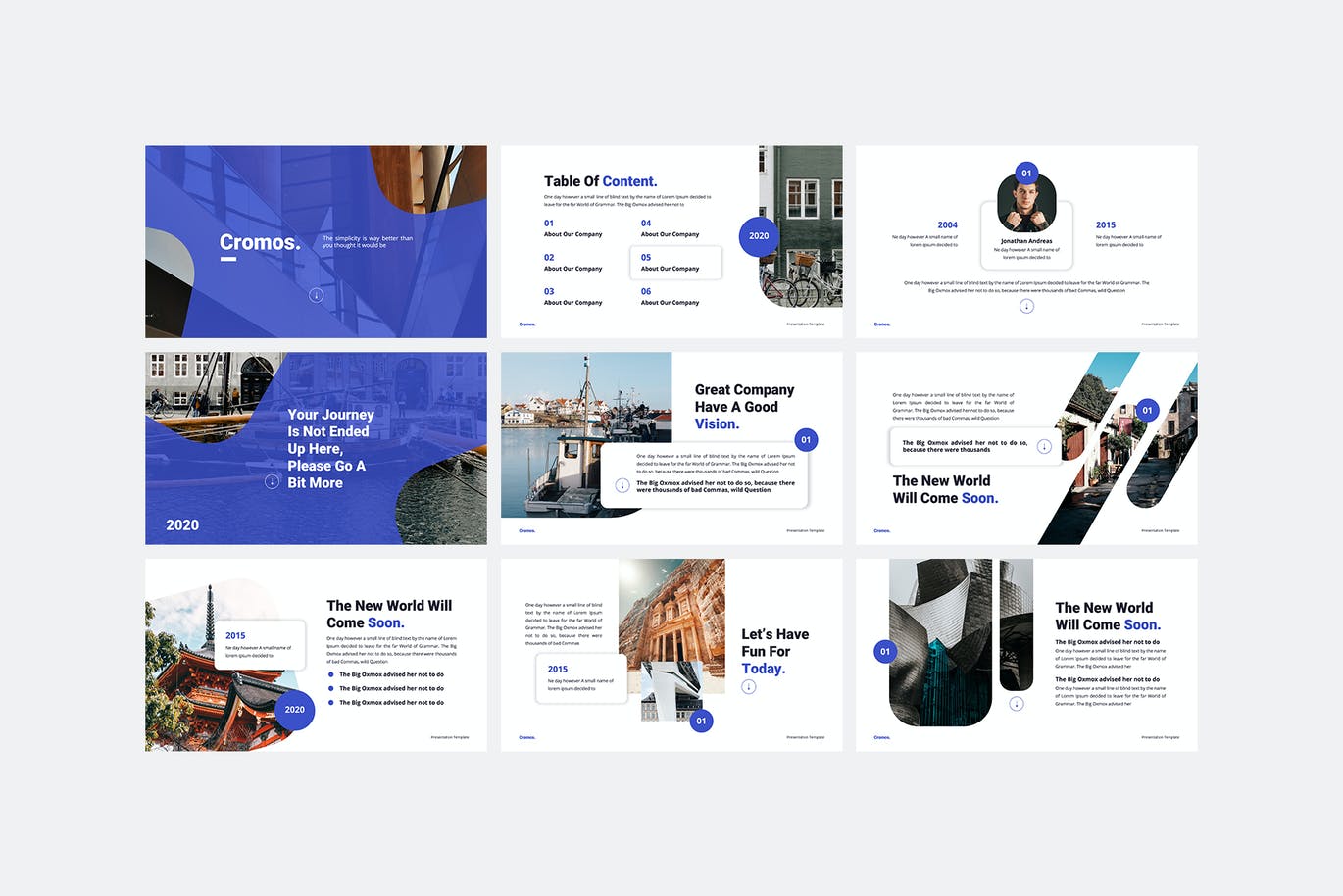 现代简约幻灯片模板[PPTX]