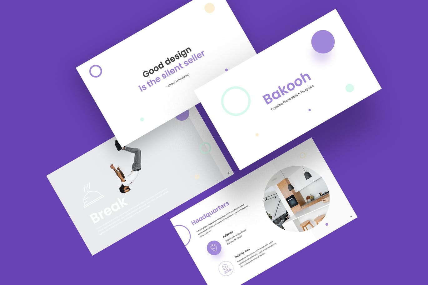 Bakooh现代极简幻灯片模板[PPTX,PDF]