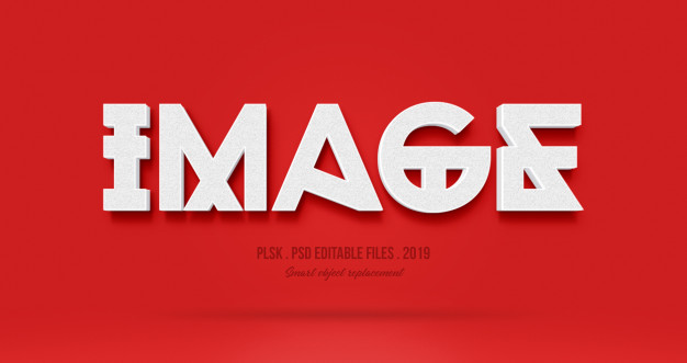 粗体3D文本效果样式[PSD]