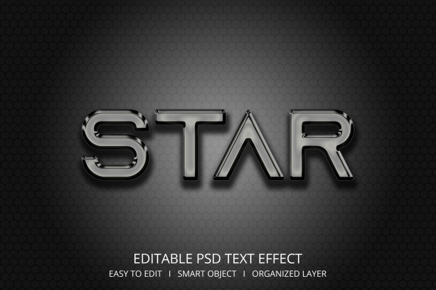 酷炫3D文字PS效果样式[PSD]