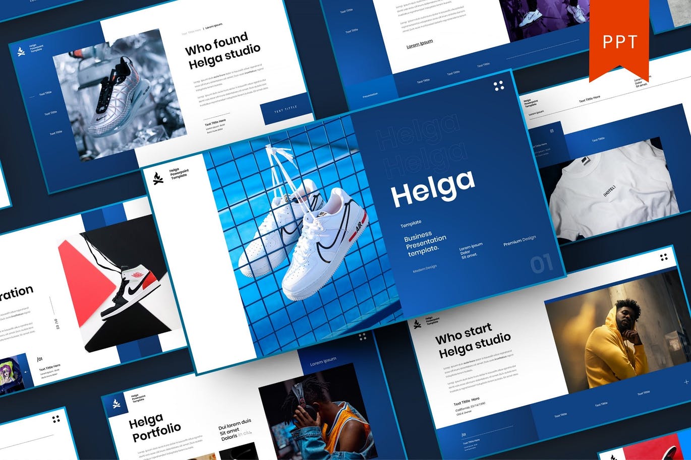 时尚高端清新专业多用途商业商务powerpoint幻灯片演示模板（pptx）