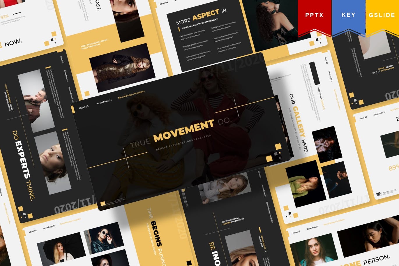 多用途的大数据powerpoint幻灯片演示模板（pptx&keynote）