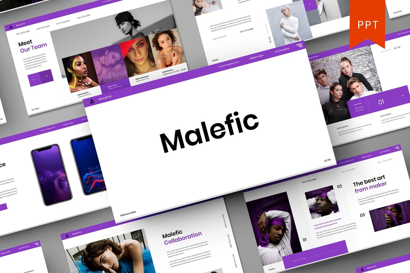 简约清新多用途的powerpoint幻灯片演示模板（pptx）