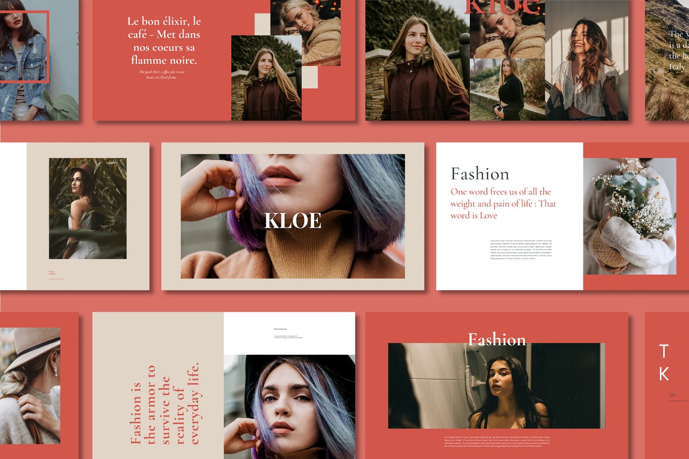 时尚高端简约清新优雅多用途powerpoint幻灯片演示模板（pptx）