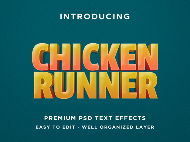 3D字体文本效果图层样式模板