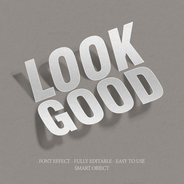 简约优质3d文字效果样式