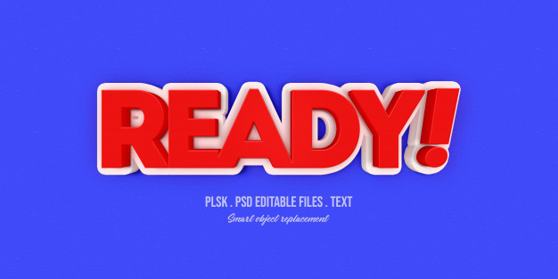 3D文本风格的特效字体样式