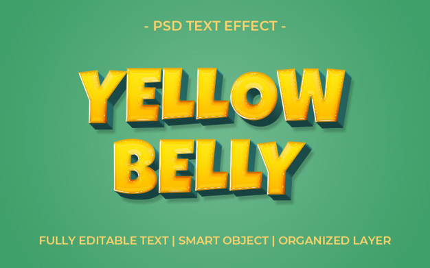 3d粗体黄色文字效果样式